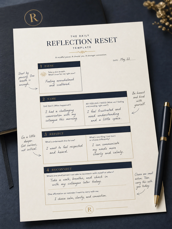 The Daily Reflection Reset Template